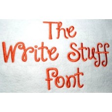 Write Stuff Embroidery Font